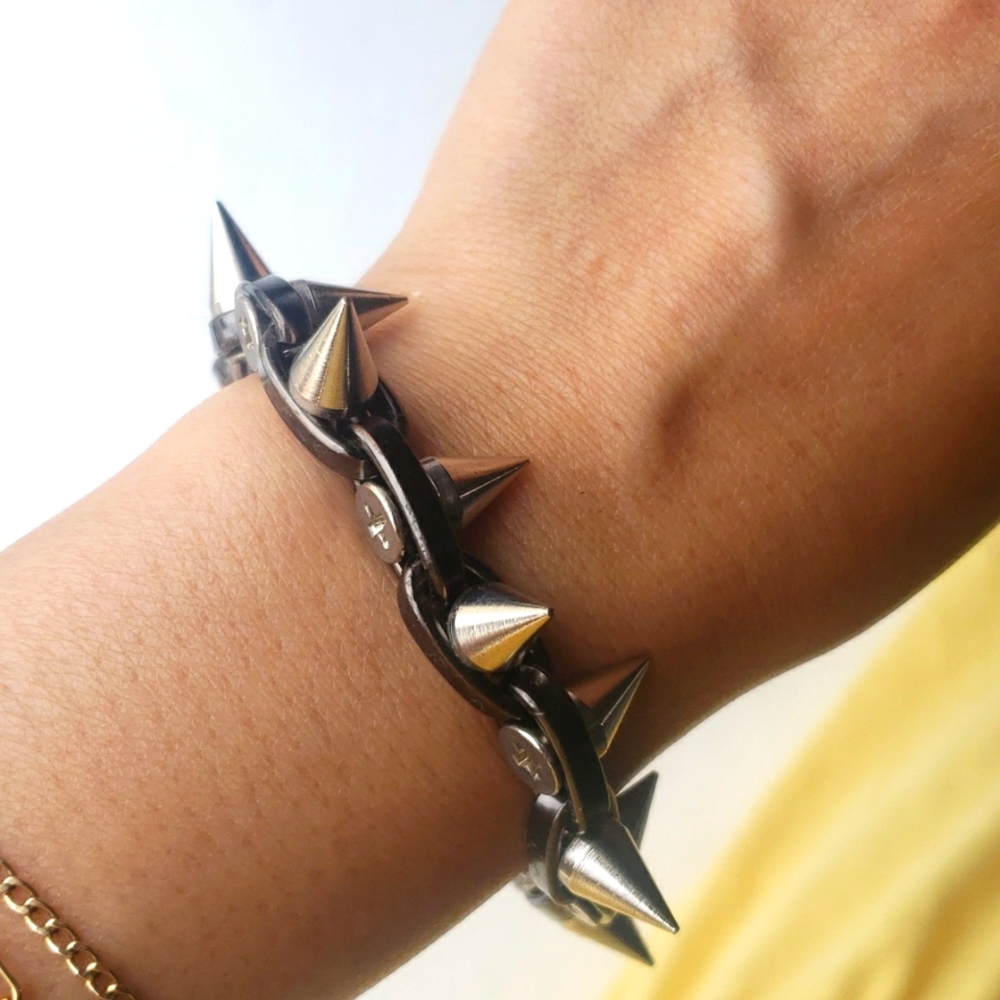 Joomi Lim Double Row Spike Bracelet 6.5"